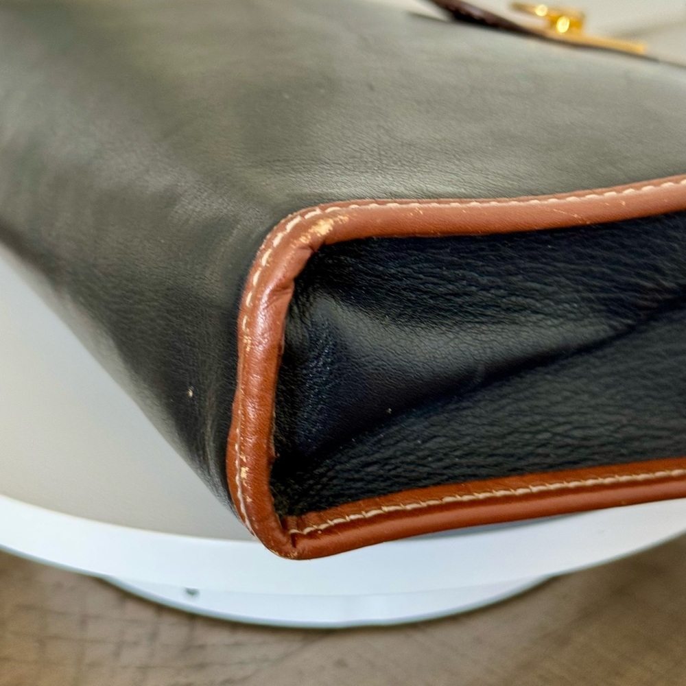 Celine Vintage Triomphe  Black Leather Clutch Bag - Picture 9 of 16